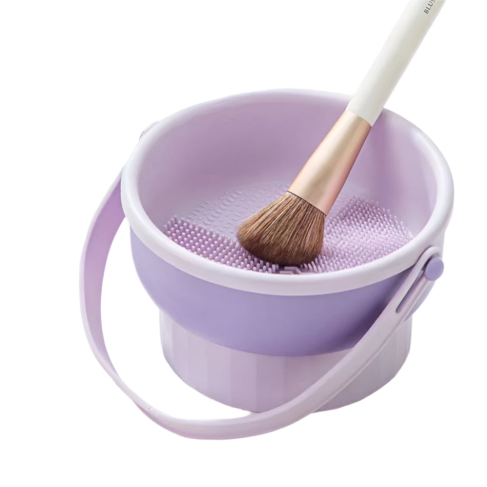 Makeup Brush Cleaning Bowl - Versatile Beauty Egg Cleaning Tool & Storage Set