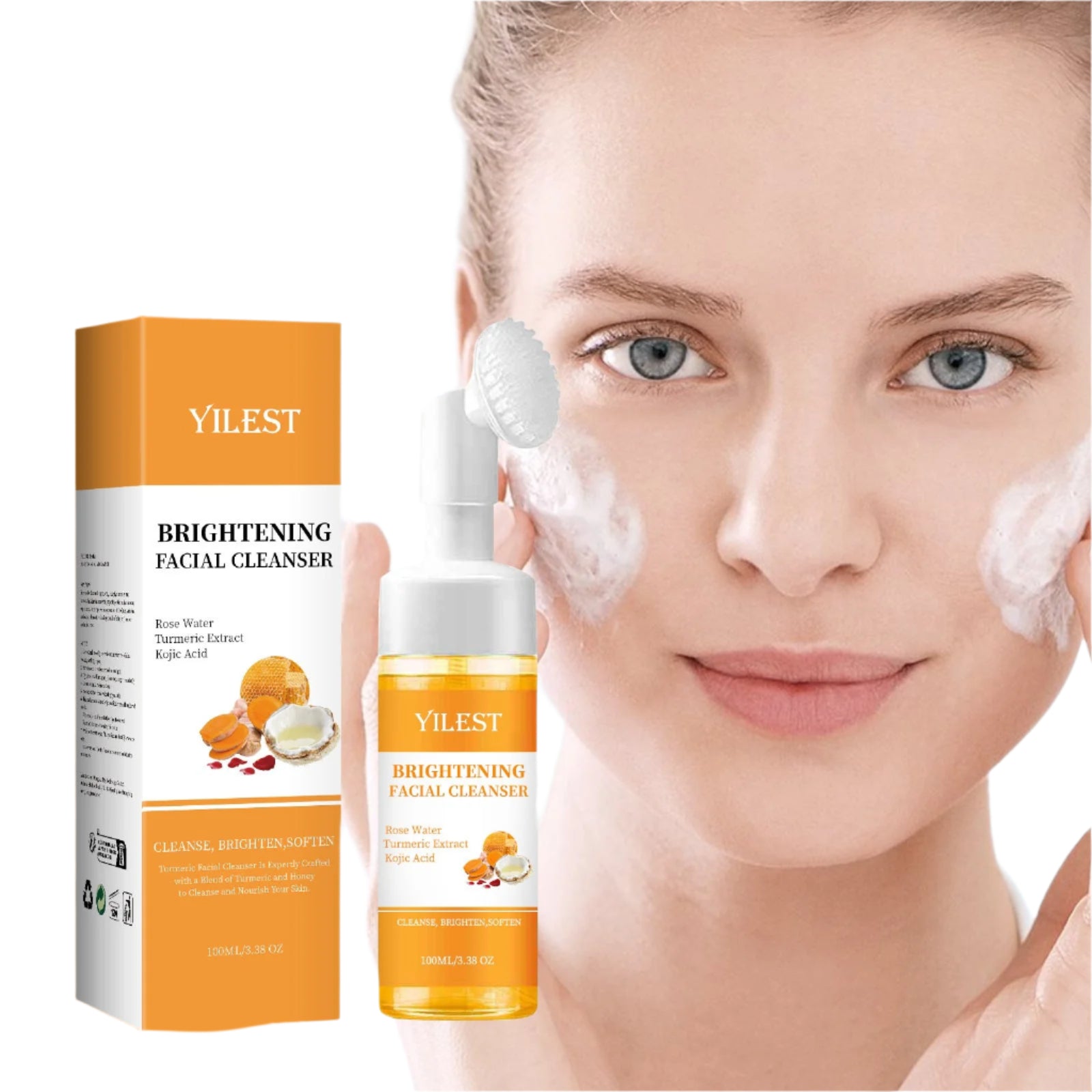 Turmeric Facial Wash Deep Cleansing for Oily, Dry, and Mixed Skin