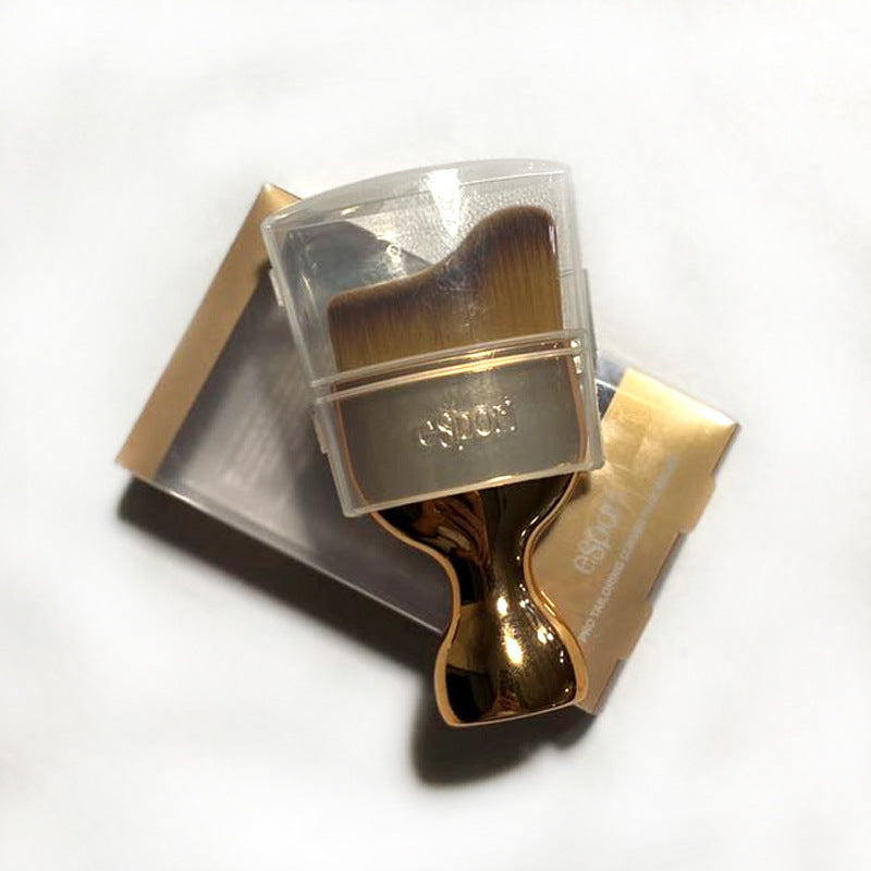 Foundation Brush Portable Gold Foundation Brush for Flawless Makeup