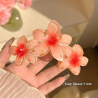 Large Plumeria Rubra flower hair clip for women in multiple colors