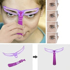 8-piece eyebrow stencil kit with reusable templates for shaping eyebrows