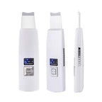 Ultrasonic facial skin scrubber device for blackhead and acne removal