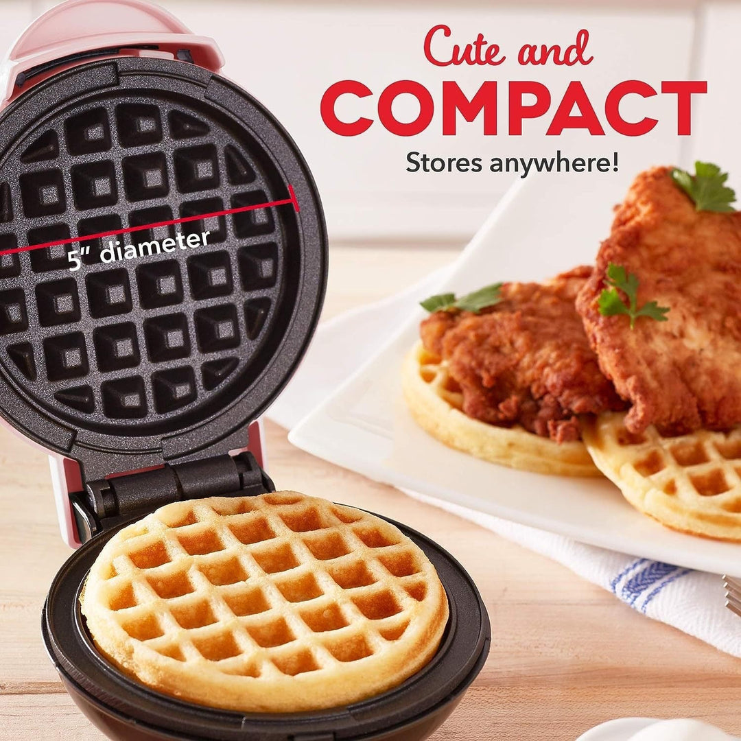 Mini waffle machine in multiple colors for quick and easy breakfast preparation