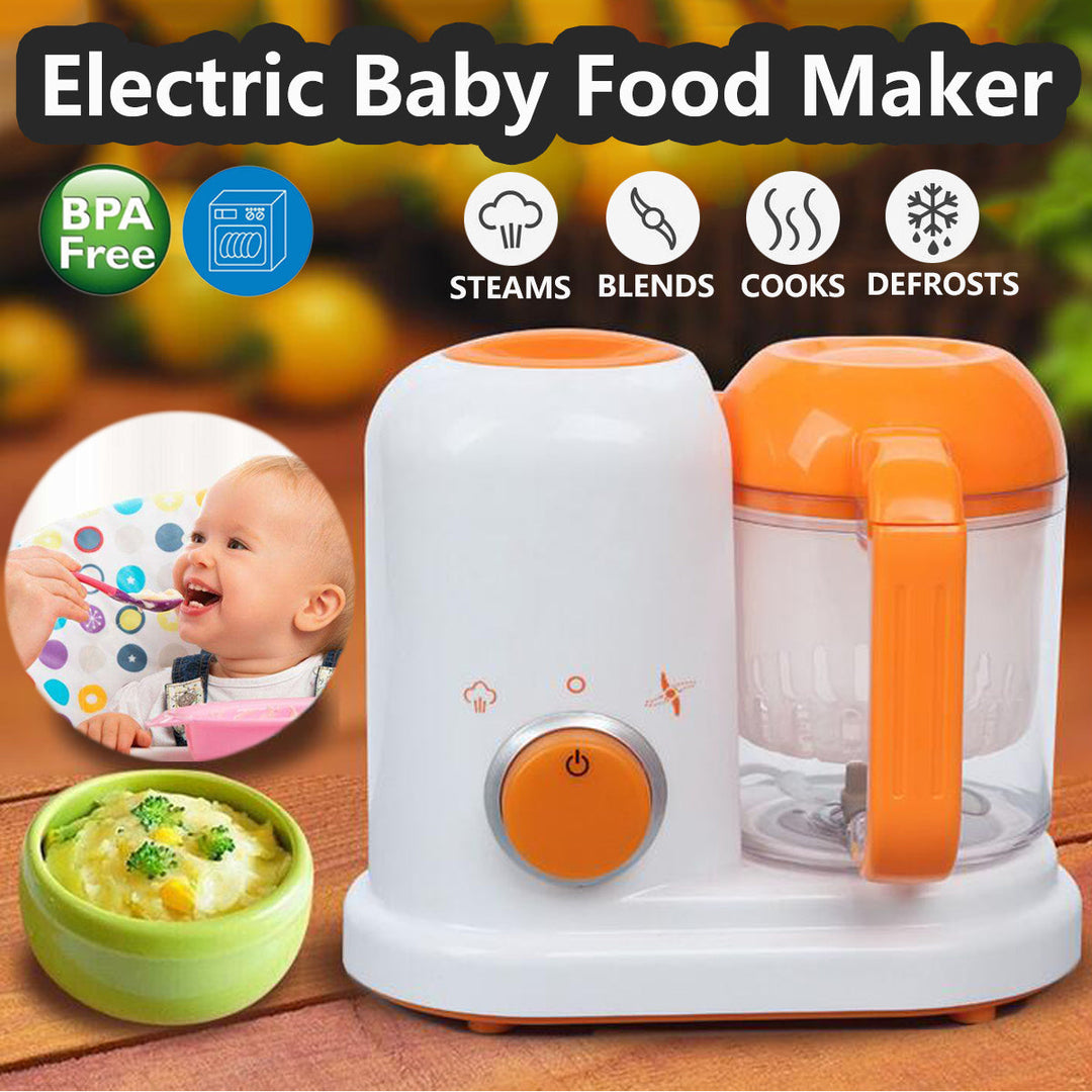 Food Supplement Grinder, multi-functional steamer, mixer, and juicer for baby food.