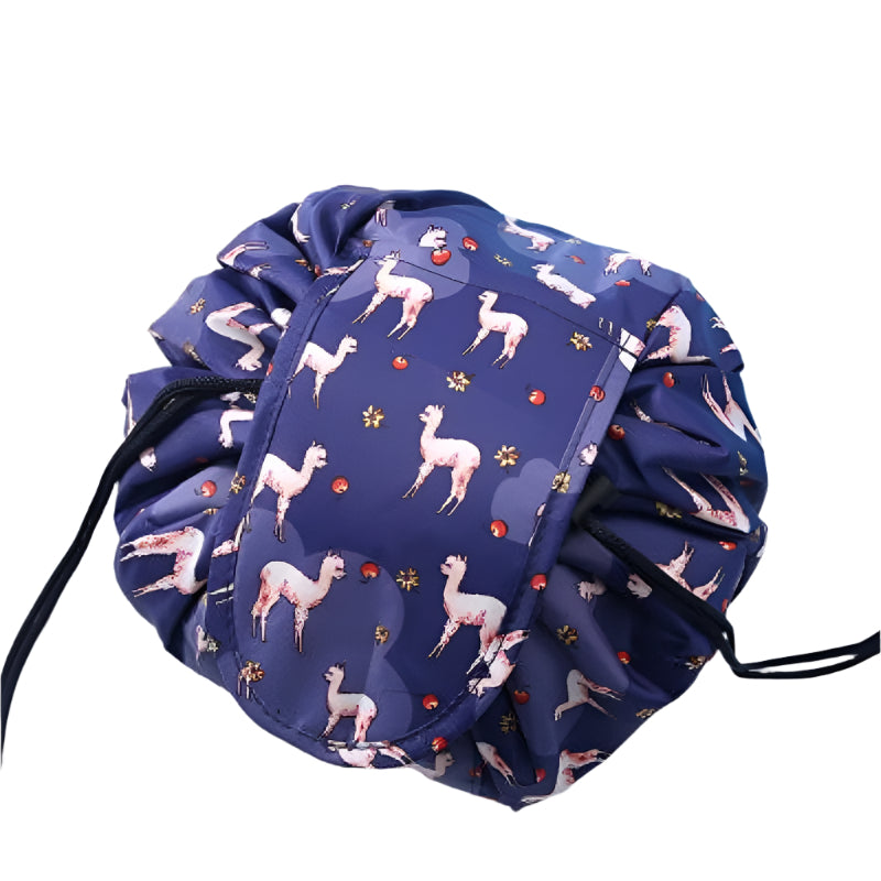 Animal Printing Large Capacity Drawstring Lazy Cosmetic Storage Bag