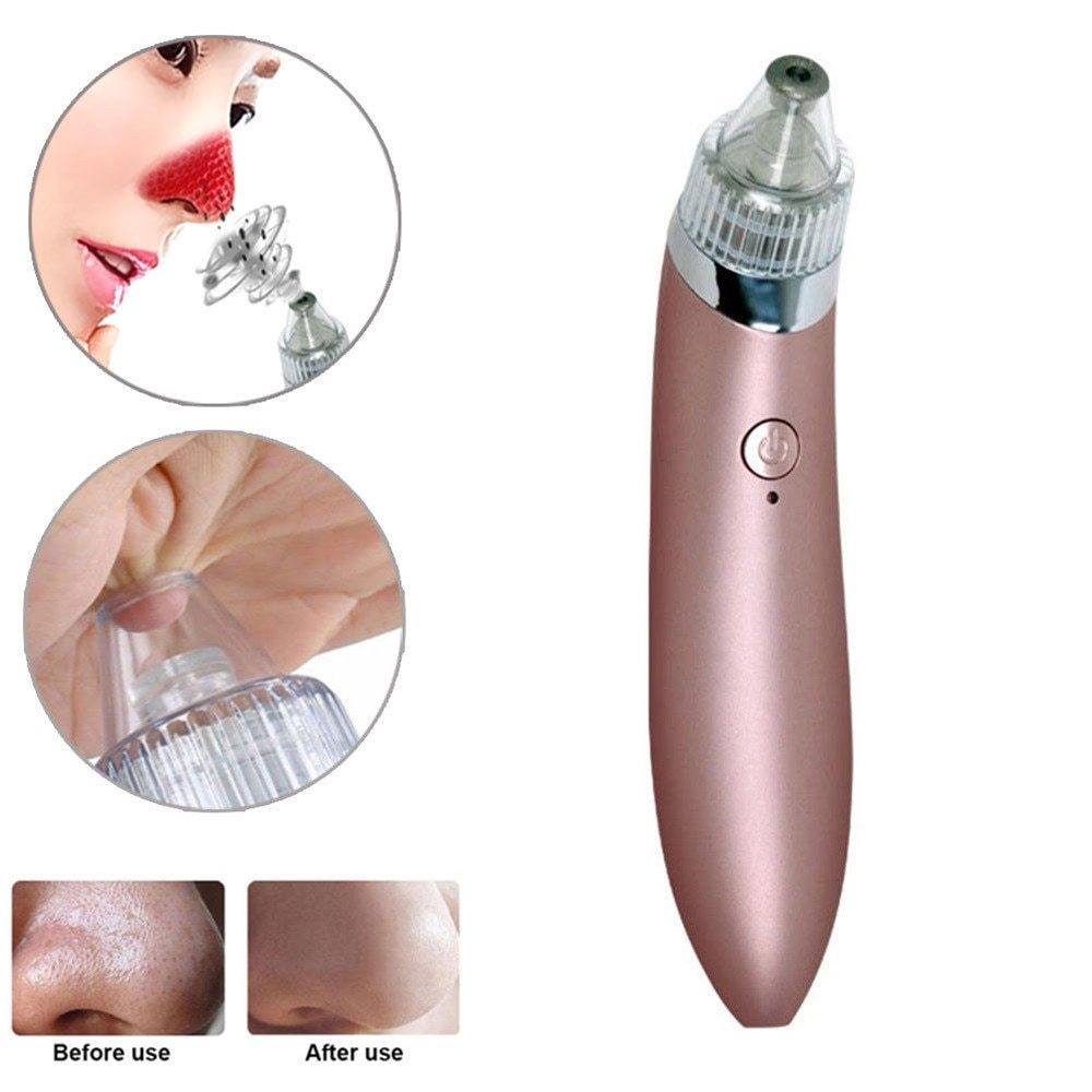 Blackhead remover facial machine with four suction heads for pore cleaning