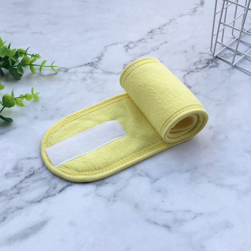 Soft towel-style beauty headband for makeup and skincare in assorted colors
