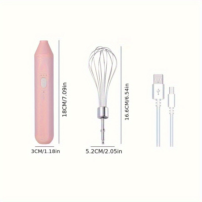 Hand-held Electric Whisk for baking, cake, and egg whites with a small straight handle