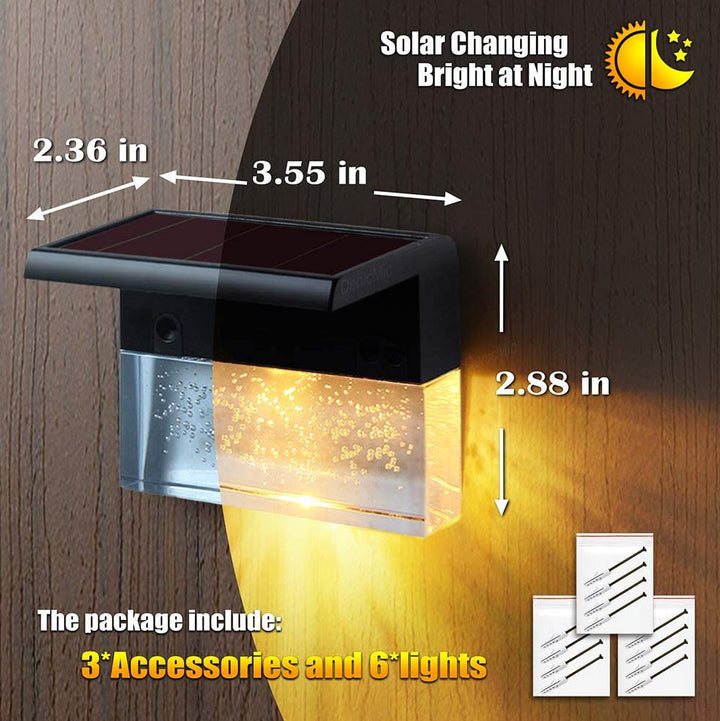 LED Solar Light Step Fence Light