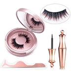 Glue-free magnetic fiber eyelashes in assorted colors