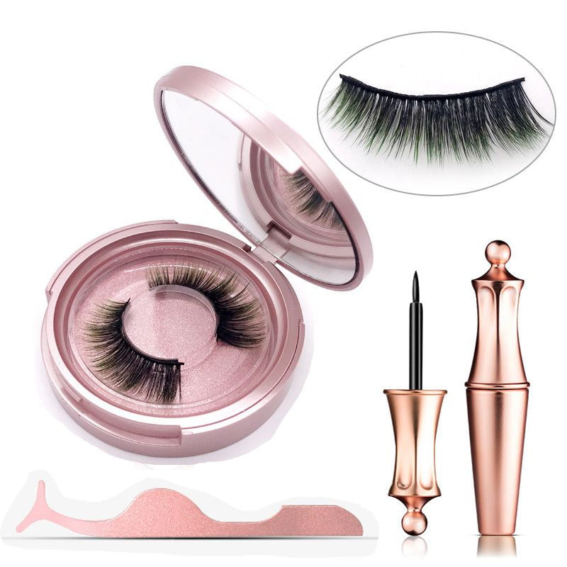 Glue-free magnetic fiber eyelashes in assorted colors