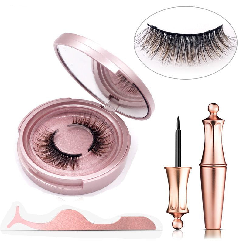 Glue-free magnetic fiber eyelashes in assorted colors
