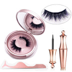 Glue-free magnetic fiber eyelashes in assorted colors