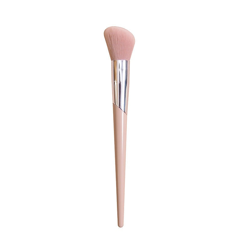 High-gloss professional makeup brush set with powder, blush, contour, and eyeshadow brushes