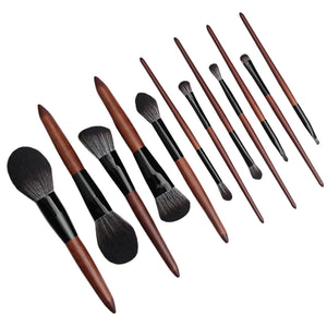 Makeup Brush Set 12 Ebony Color Makeup Tools for Flawless Application