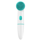 Electric silicone facial cleansing brush with waterproof design for deep pore cleaning