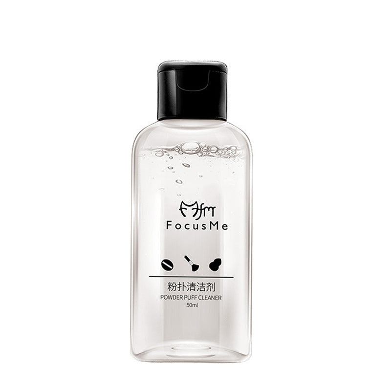 50ml makeup puff and brush cleaning liquid in travel-size bottle