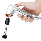 Electric makeup brush cleaner with silica bristles and multiple charging options
