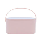 Portable mini LED makeup box with rechargeable touch mirror