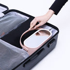 Portable mini LED makeup box with rechargeable touch mirror