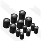 Electric makeup brush cleaner with USB charging and magnetic storage caps