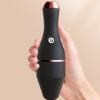 Electric makeup brush cleaner with USB charging and magnetic storage caps