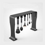 Electric makeup brush cleaner with USB charging and magnetic storage caps