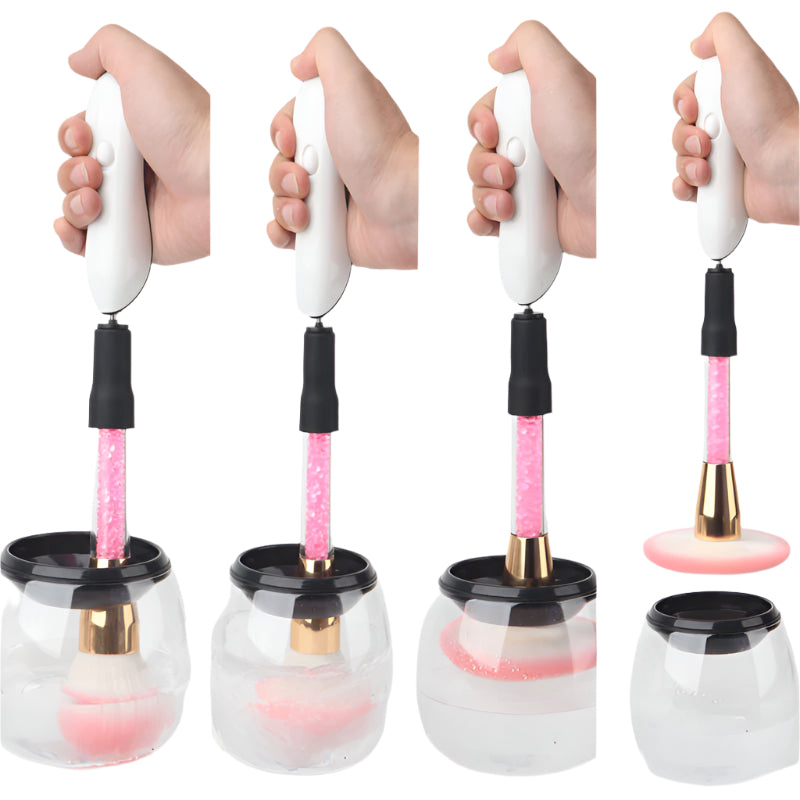 Makeup Brush Cleaner Deep Cleaning Machine with 360° Rotation & Drying