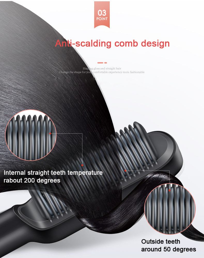 KD380 PTC electric hair straightening comb for daily styling