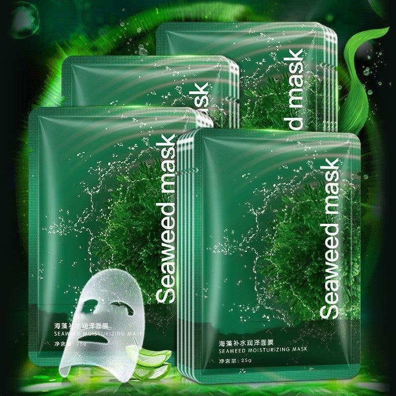 Seaweed moisturizing facial sheet mask with hydrating botanical extracts
