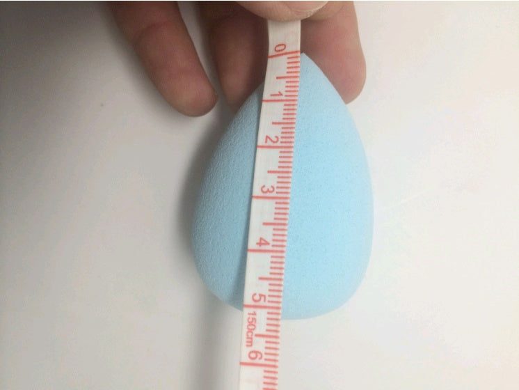 Natural drop-shaped makeup sponge powder puff in soft sponge material