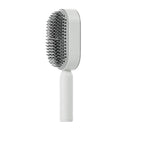3D self-cleaning hair brush for women with air-cushion base and scalp massage bristles