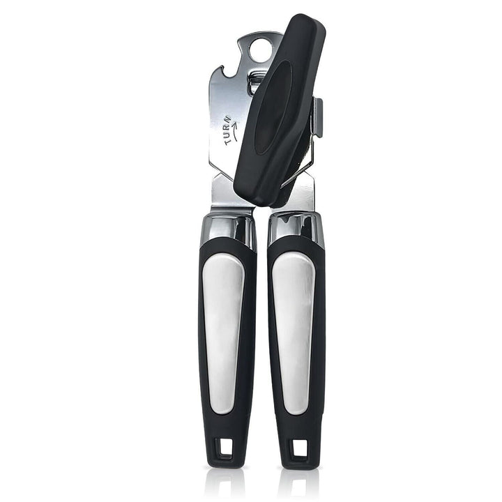 Manual Handheld Can Opener with sharp stainless steel blade and anti-slip grip