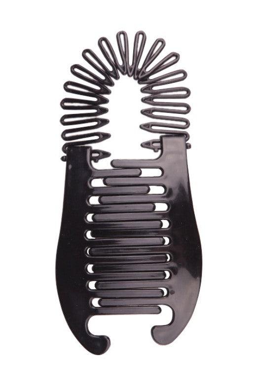 Adjustable black or brown hair braider clip for women