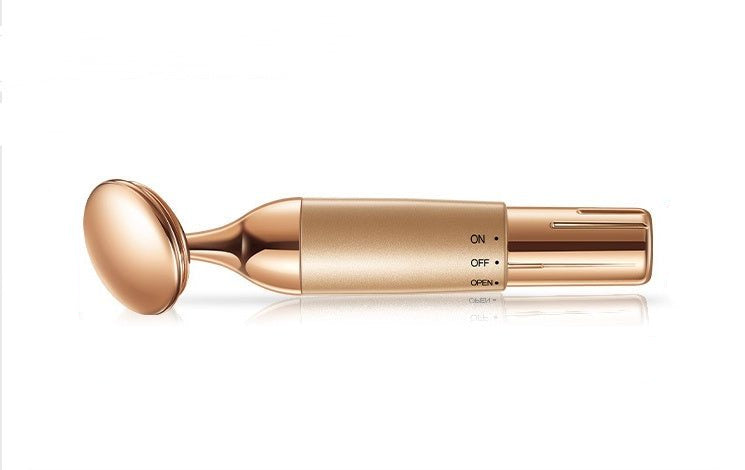 Gold electric facial massager DL-B552 with high-frequency vibration