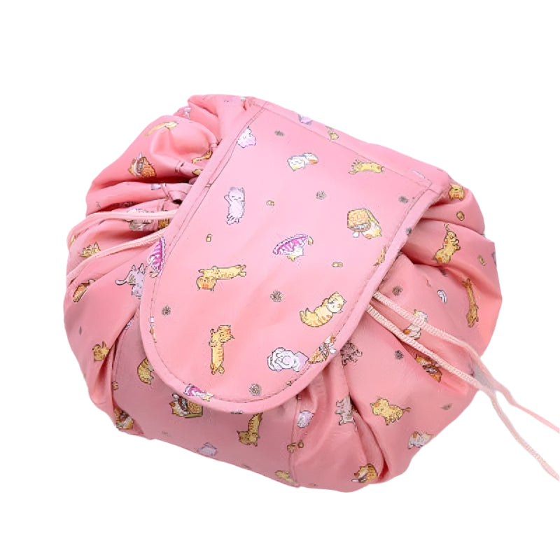 Animal Printing Large Capacity Drawstring Lazy Cosmetic Storage Bag