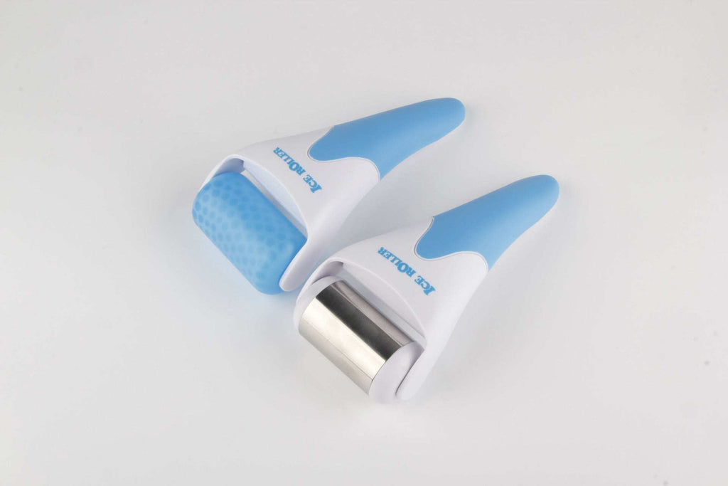 Cooling plastic ice roller for face and body massage