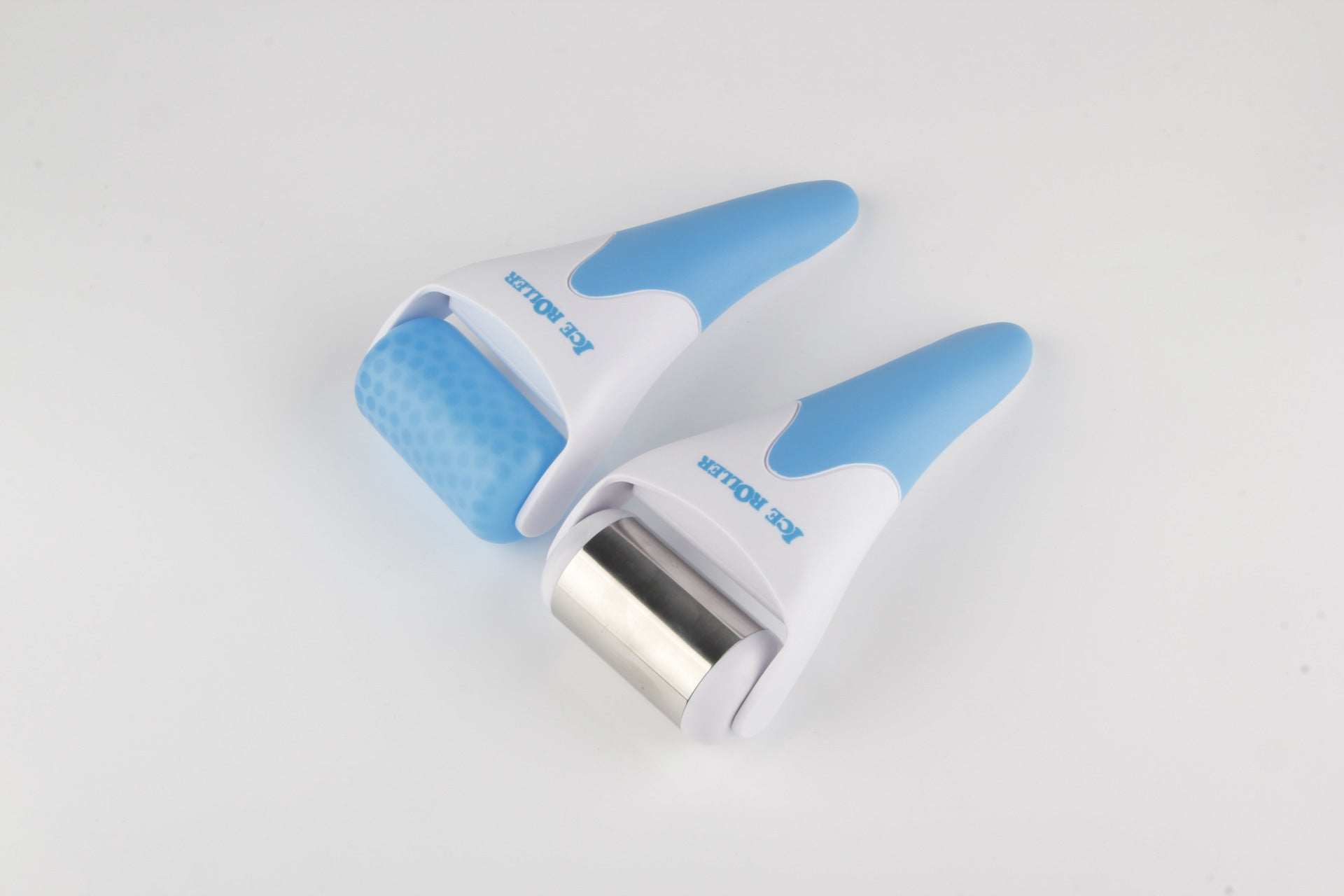 Cooling plastic ice roller for face and body massage