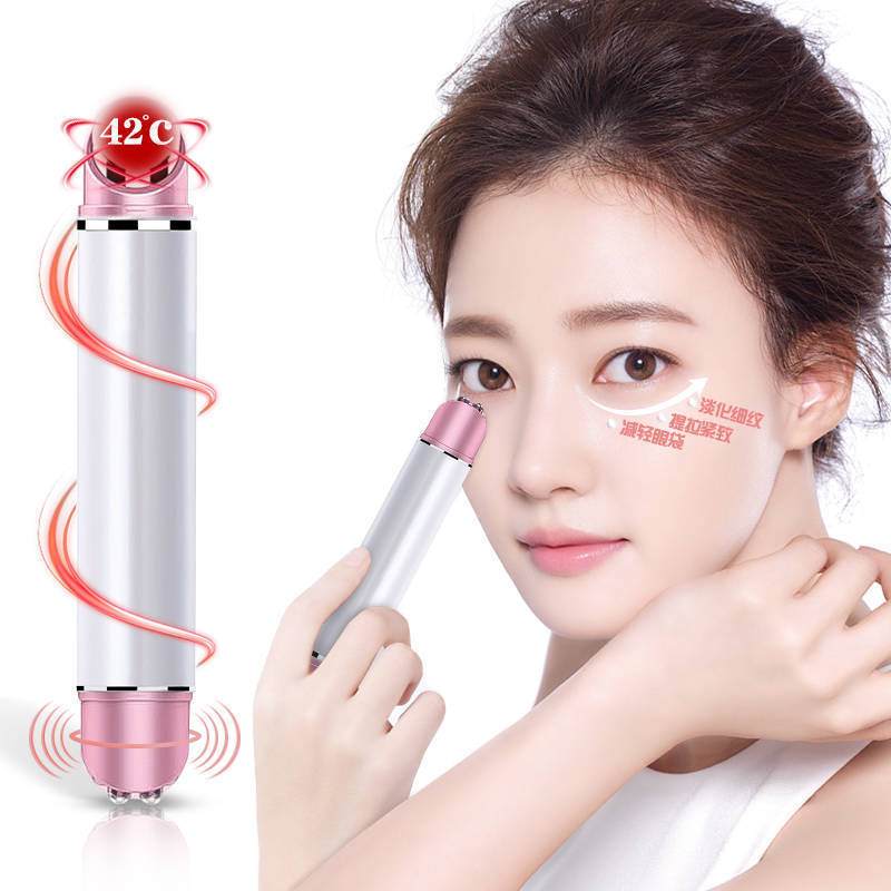 Piano white eye beauty instrument with ionic, ultrasonic, and color light functions