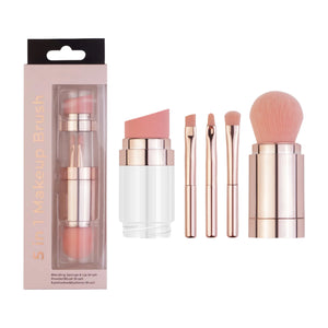 Makeup Brush 5-in-1 Professional Makeup Brush Set for Face, Eyes, Lips