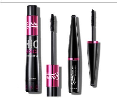 Silk fiber mascara set for thick, long, and smudge-proof lashes