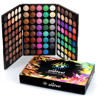 120-color professional eyeshadow palette with matte and shimmer shades
