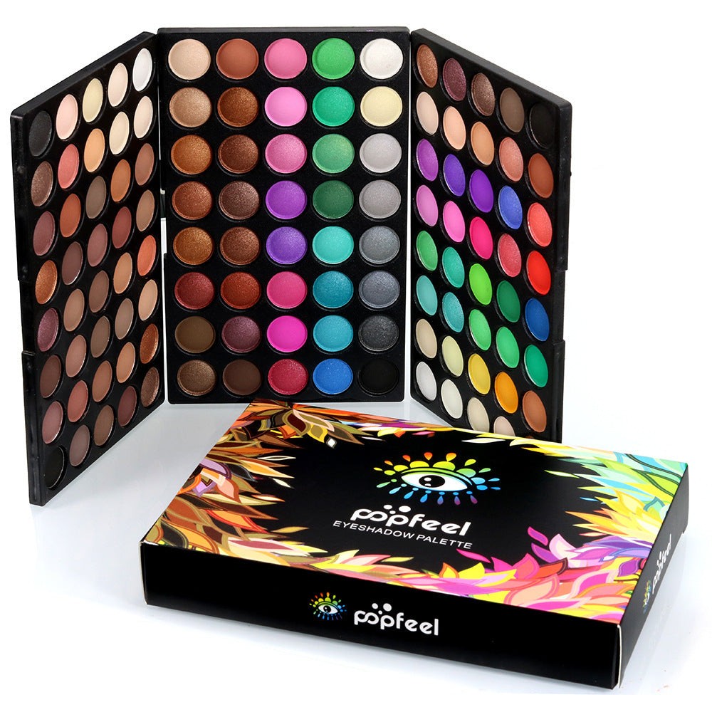 120-Color Professional Eyeshadow Palette Matte & Shimmer Makeup Set