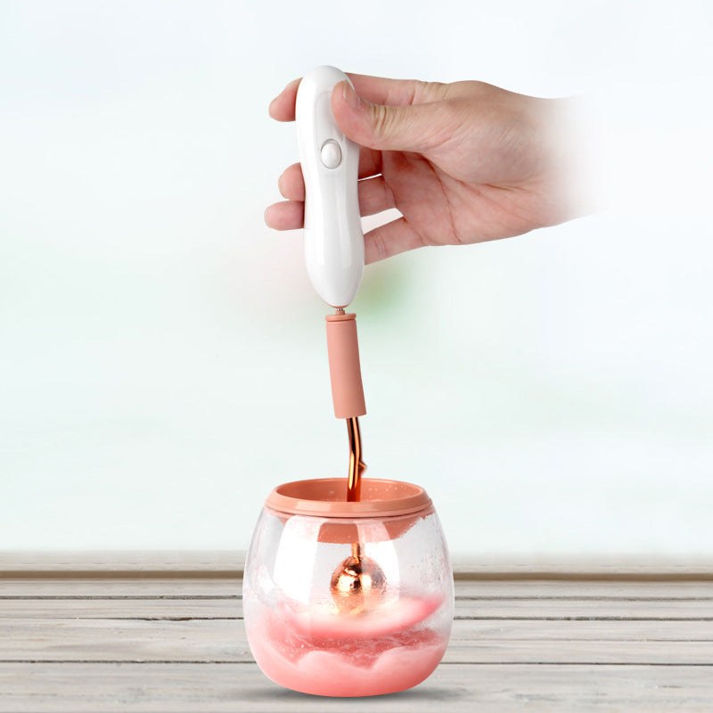 Makeup brush cleaner tool for washing and removing makeup residue