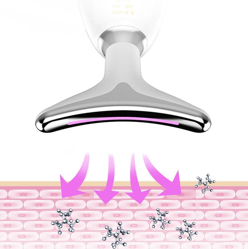 Rechargeable neck line care beauty instrument ES-1081 in white