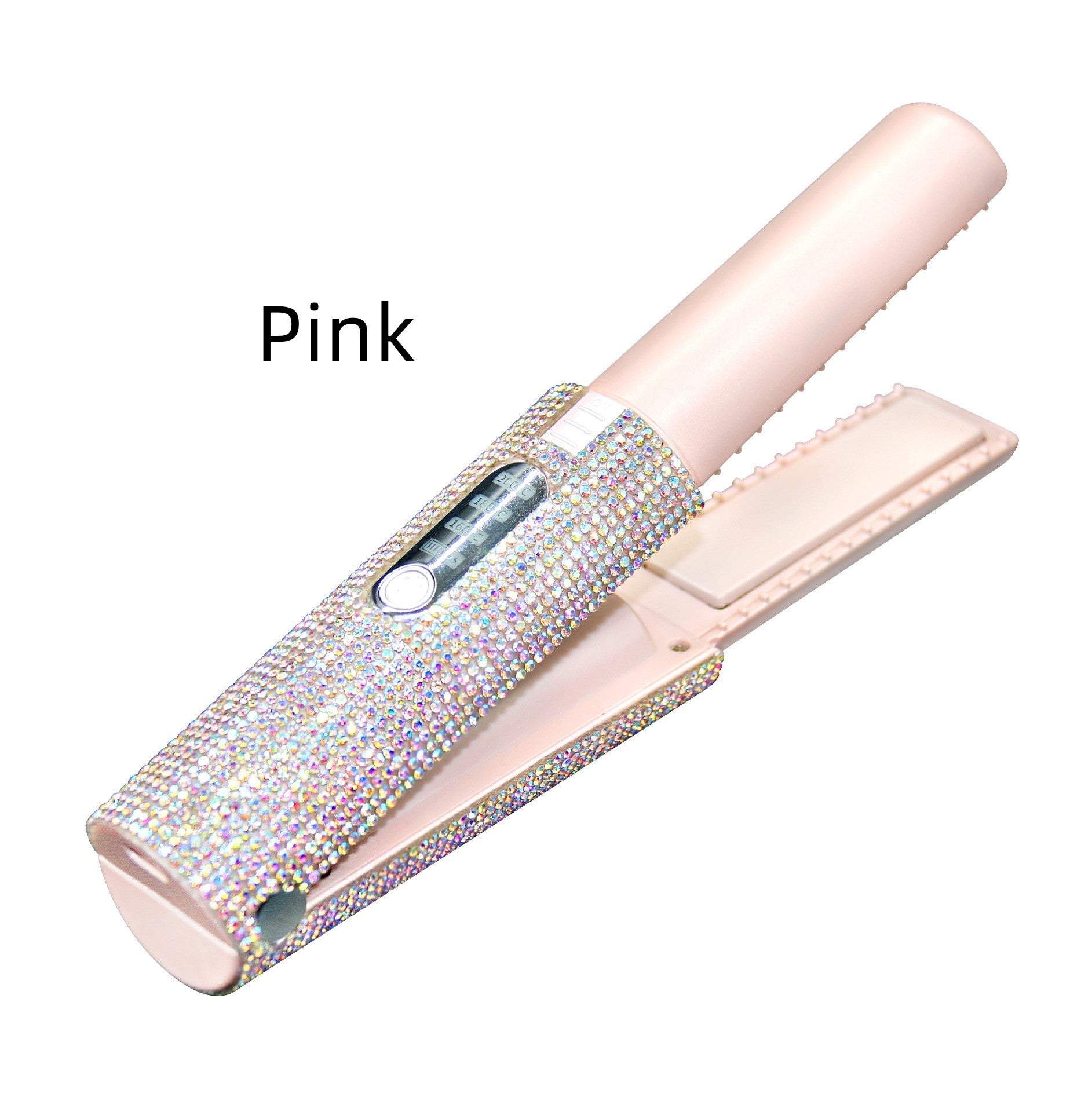 2-in-1 USB Electric Hair Straightening Brush & Curler