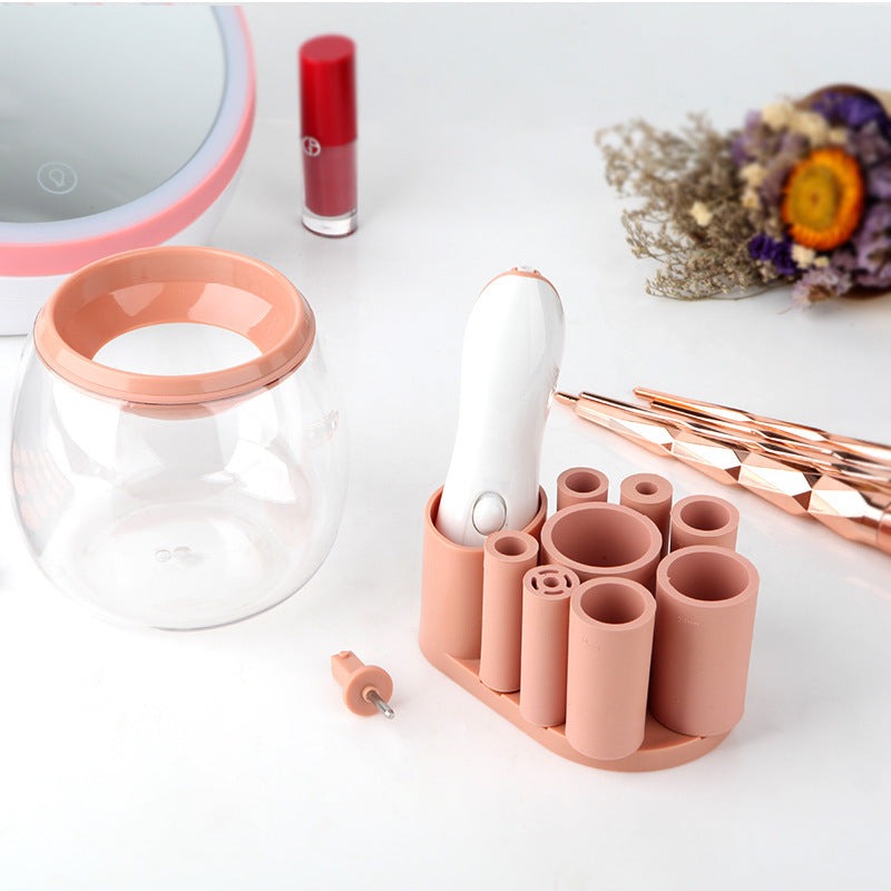 Makeup brush cleaner tool for washing and removing makeup residue