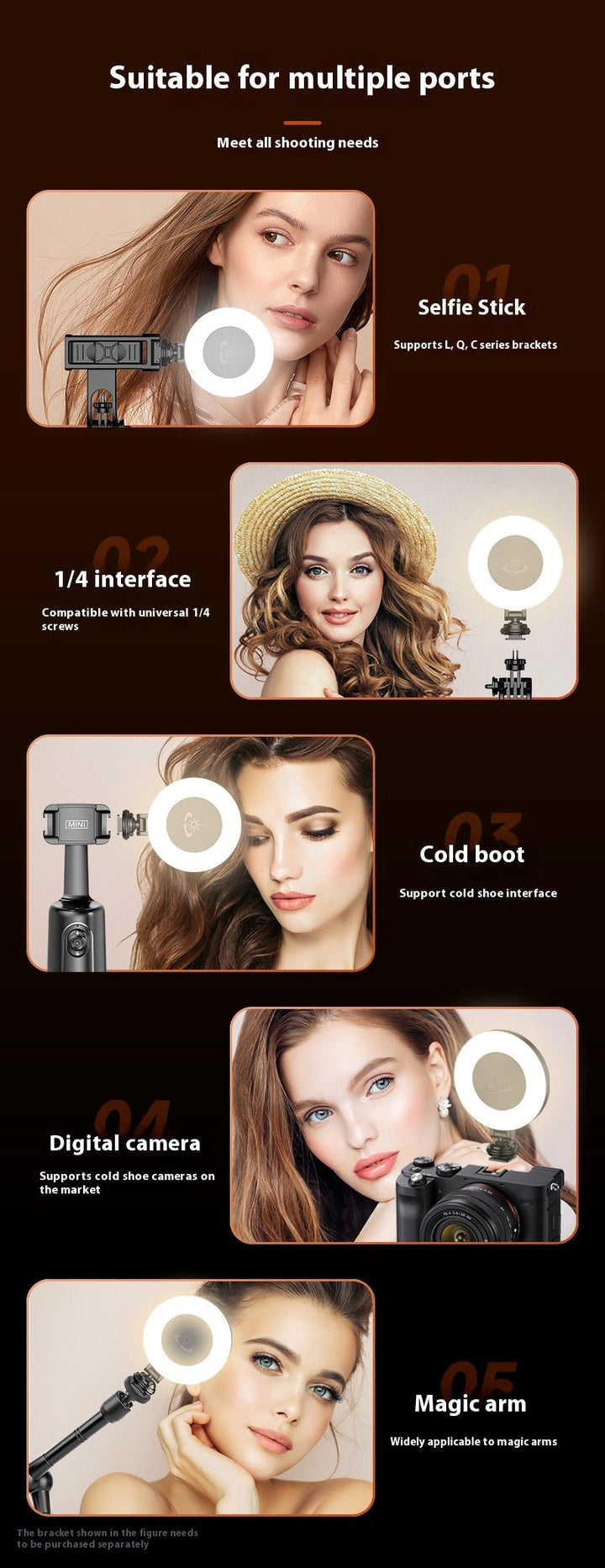 Light Portable Mini Rechargeable Selfie LED Fill Light