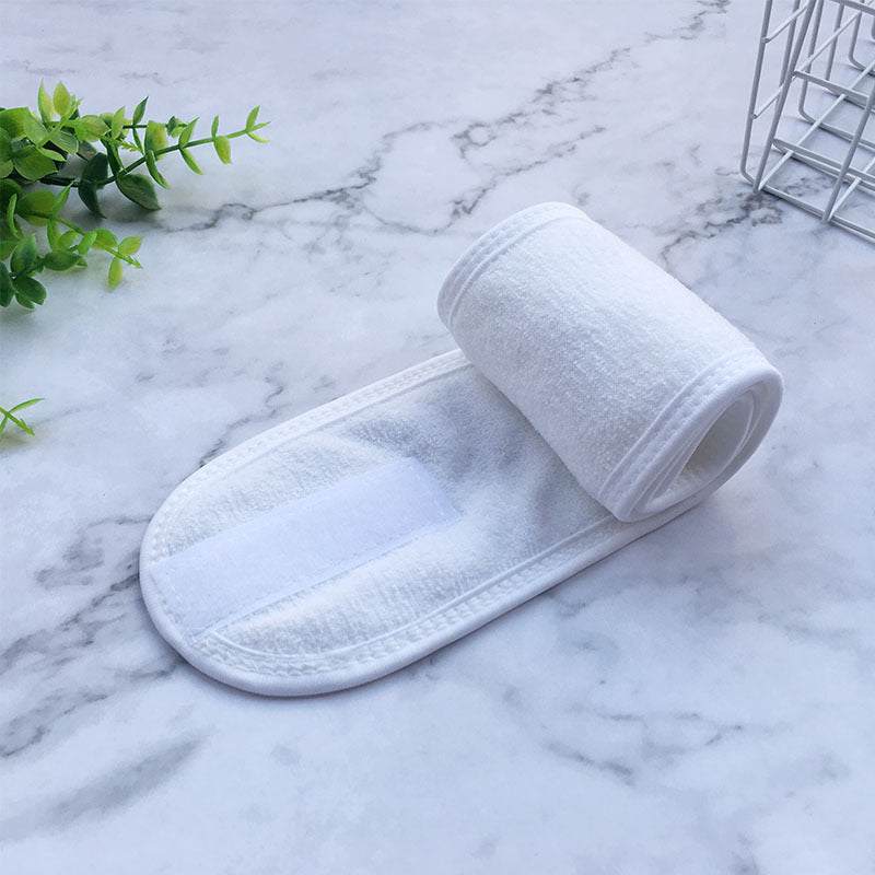 Soft towel-style beauty headband for makeup and skincare in assorted colors