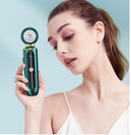 Portable visual blackhead remover with magnifying lens, LED light, and USB suction tips